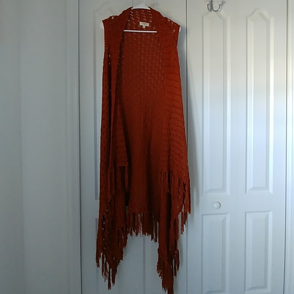🔥🔥Umgee crochet Boho sweater vest M/L
